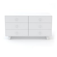 Commode Merlin Rhea 6 tiroirs - Blanc
